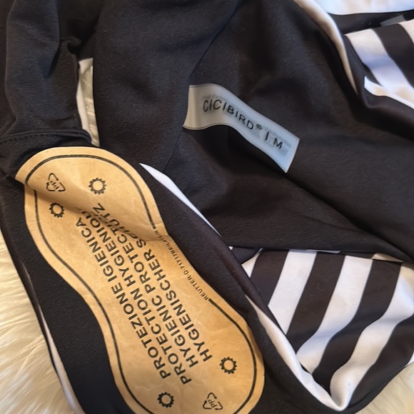 New! CiCiBird High-waist Striped Bikini Bottom - Picture 3 of 4